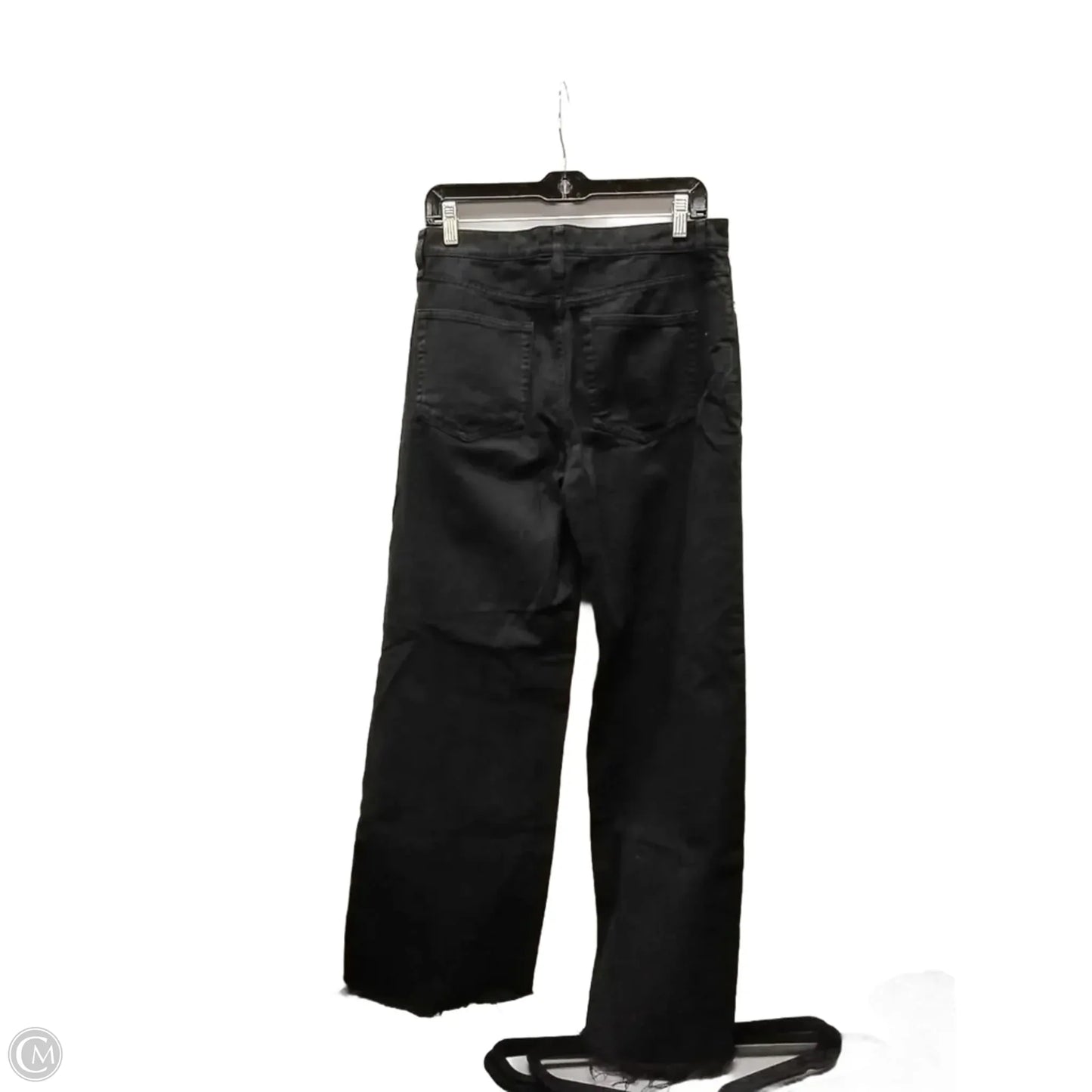 Jeans Wide Leg By Gap In Black Denim, Size: 8