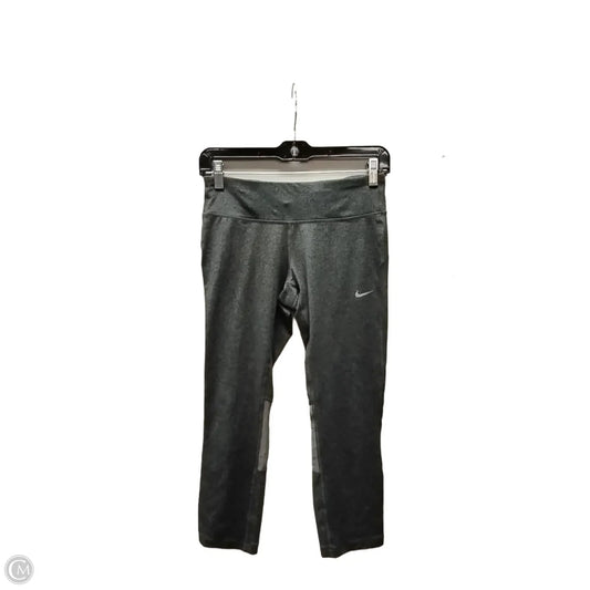 Athletic Leggings By Nike In Grey, Size: S