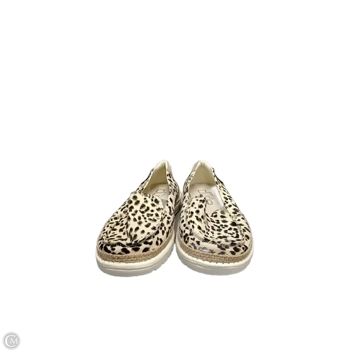 Shoes Flats By Hey Dude In Animal Print, Size: 8