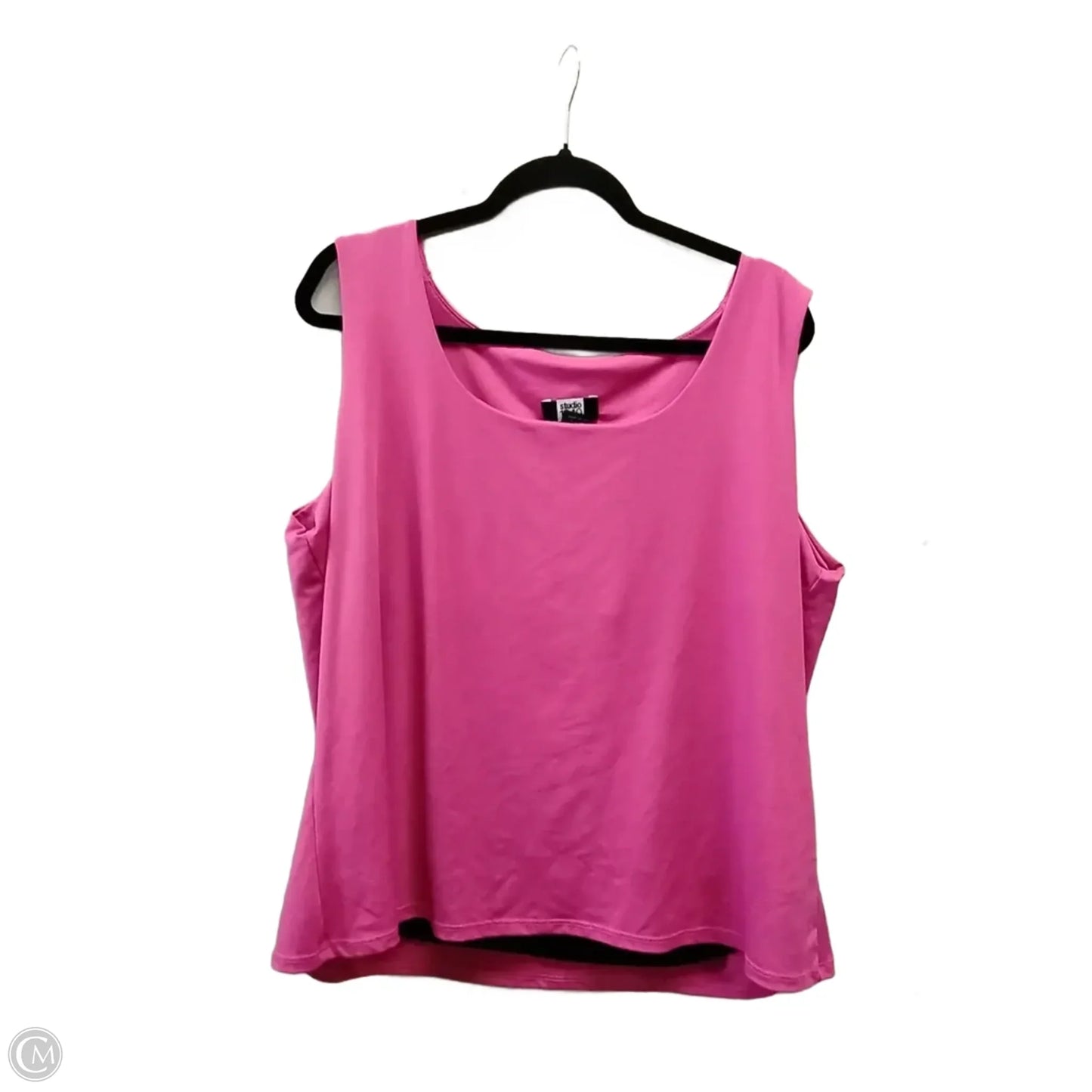 Top Sleeveless By Studio 1940 In Pink, Size: 3x
