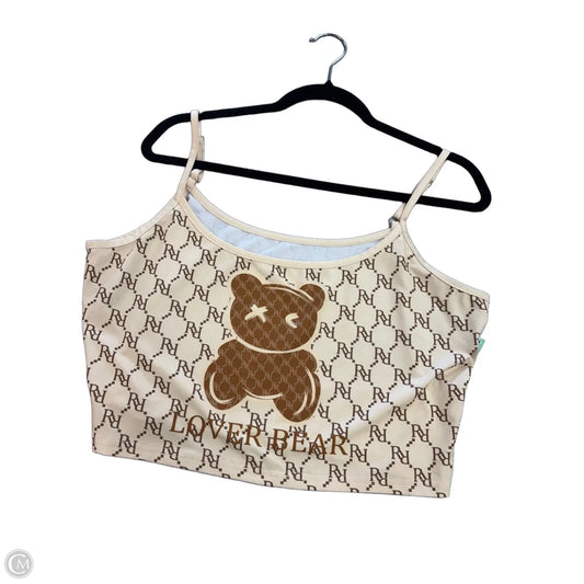 Tank Top By Clothes Mentor In Beige, Size: Xxl