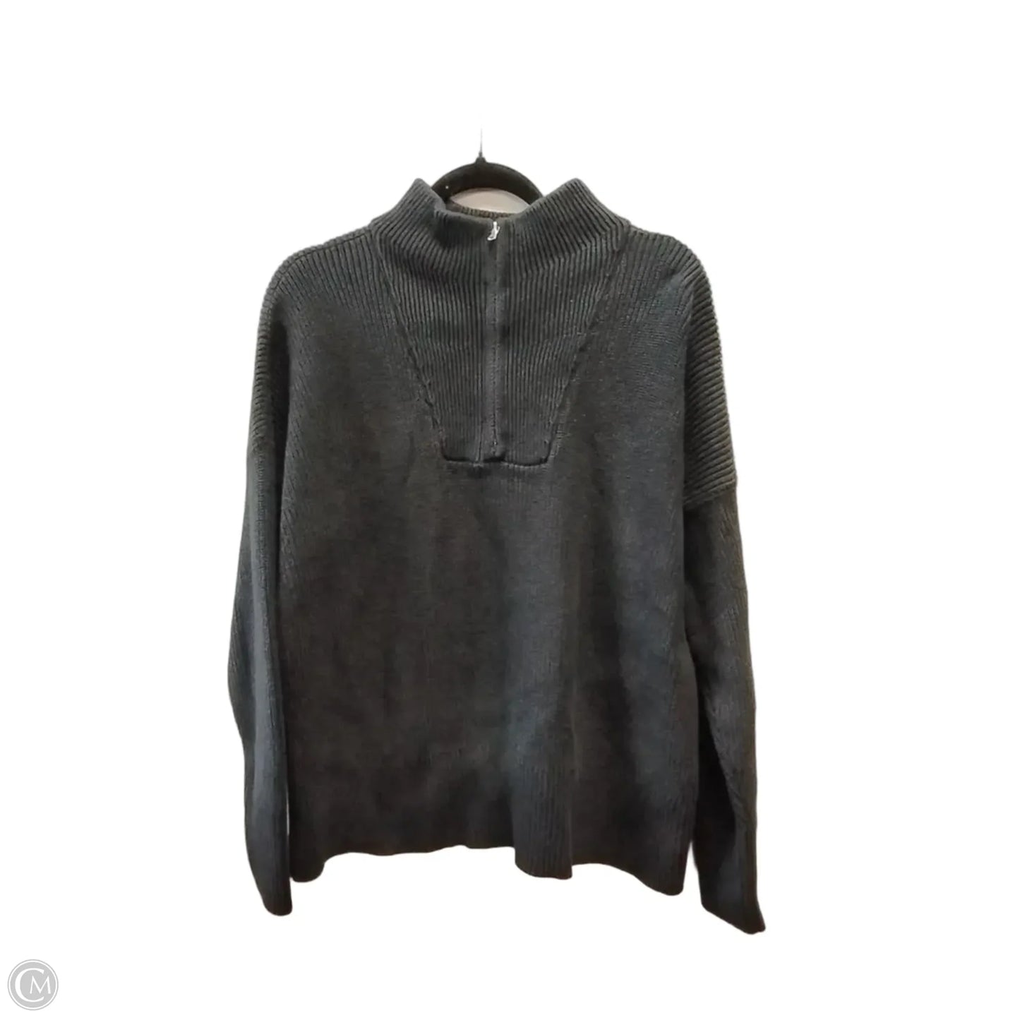 Sweatshirt Collar By Lands End In Black, Size: Lp