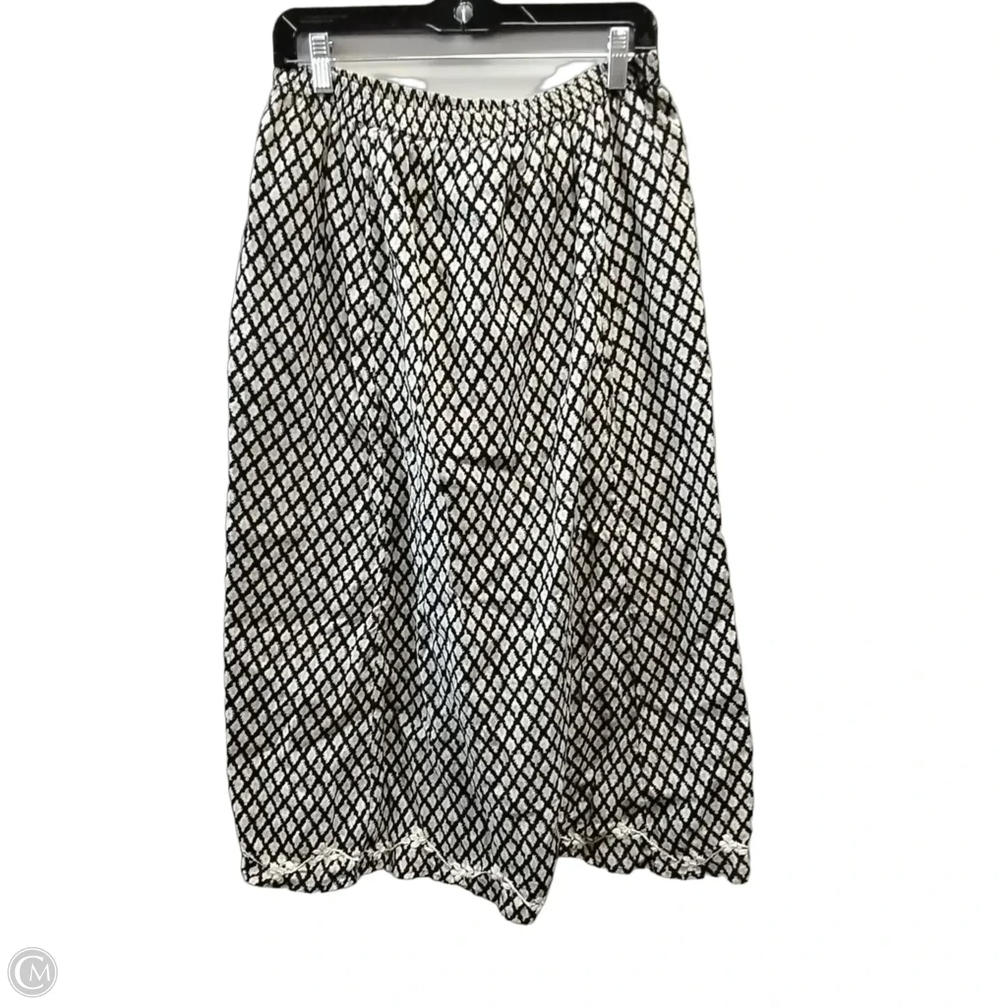 Skirt Maxi By Pure Jill In Black & Cream, Size: S