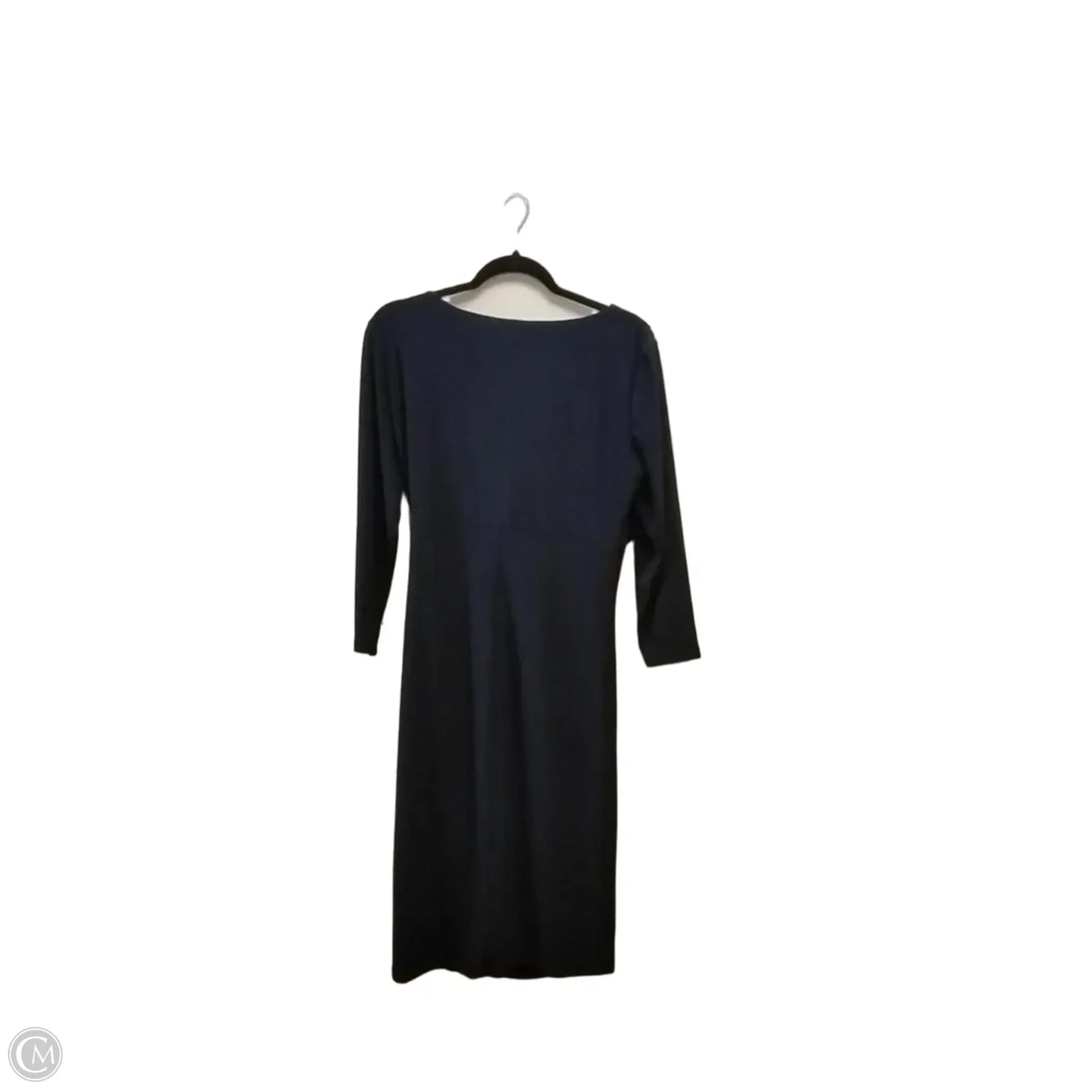 Dress Casual Midi By Ralph Lauren In Navy, Size: 14