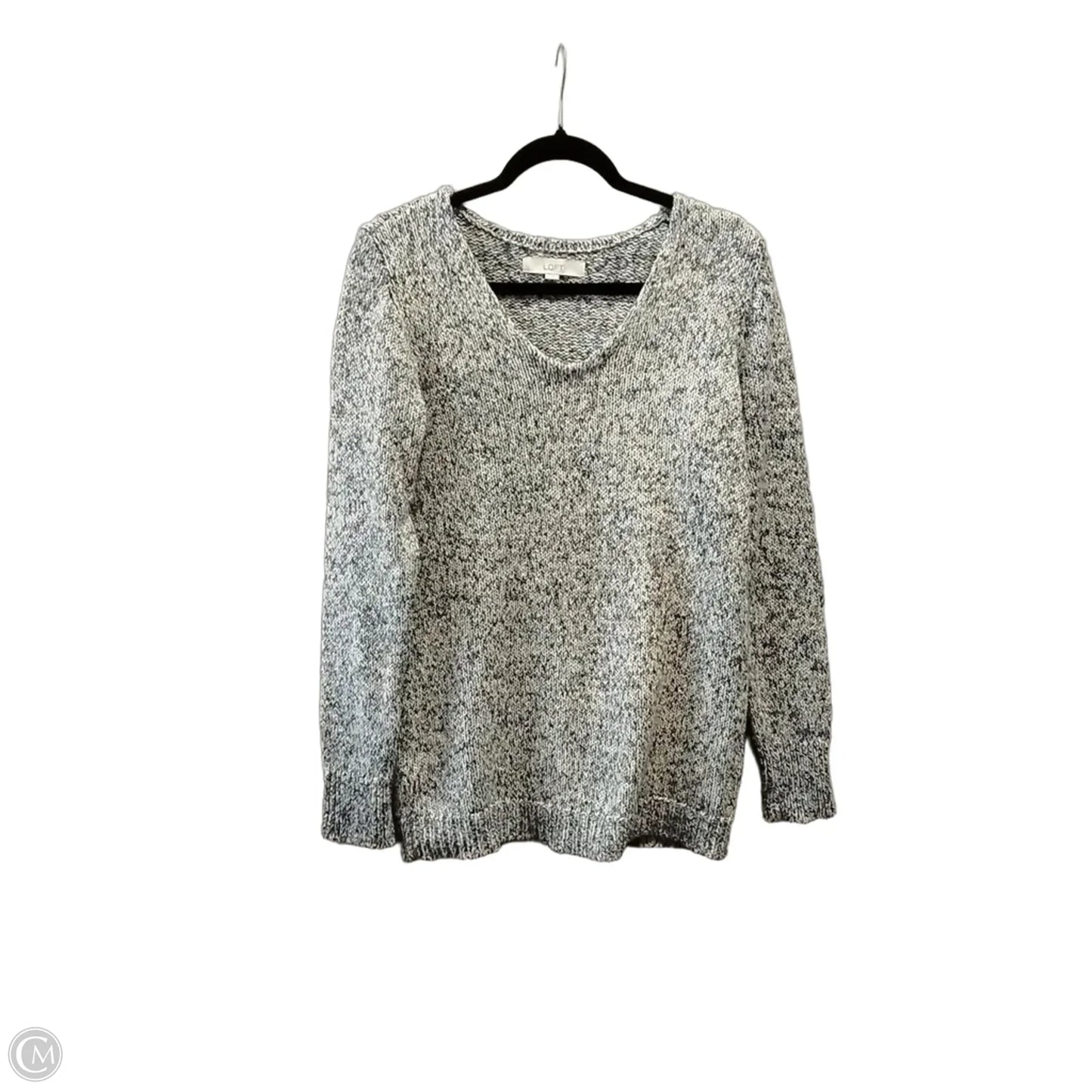 Sweater By Loft In Grey, Size: M