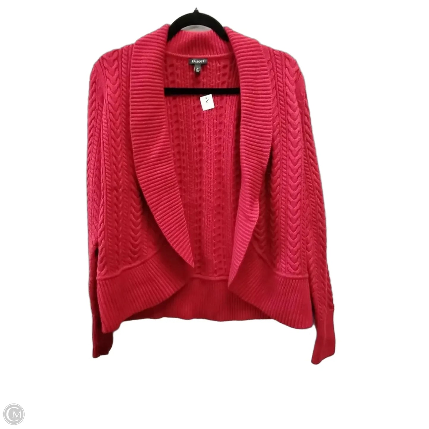 Sweater Cardigan By Talbots In Red, Size: S