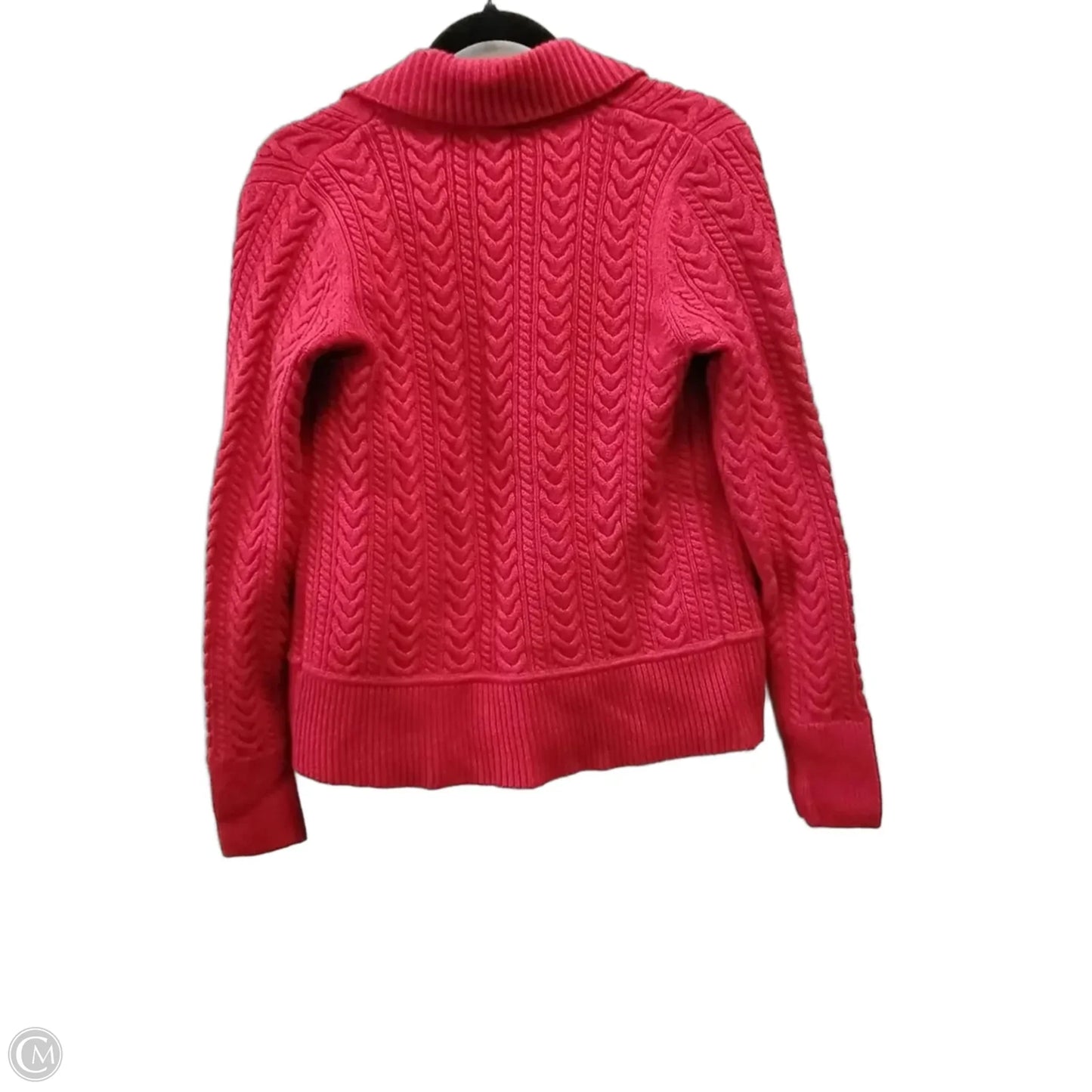 Sweater Cardigan By Talbots In Red, Size: S