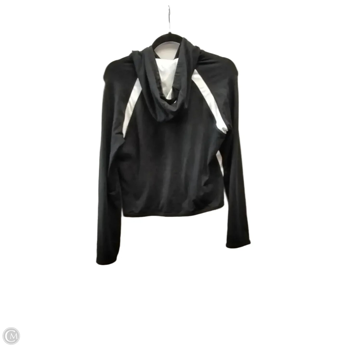 Athletic Jacket By Nike In Black & White, Size: S