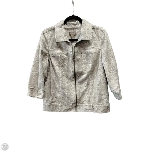 Jacket Other By Chicos In Snakeskin Print, Size: L