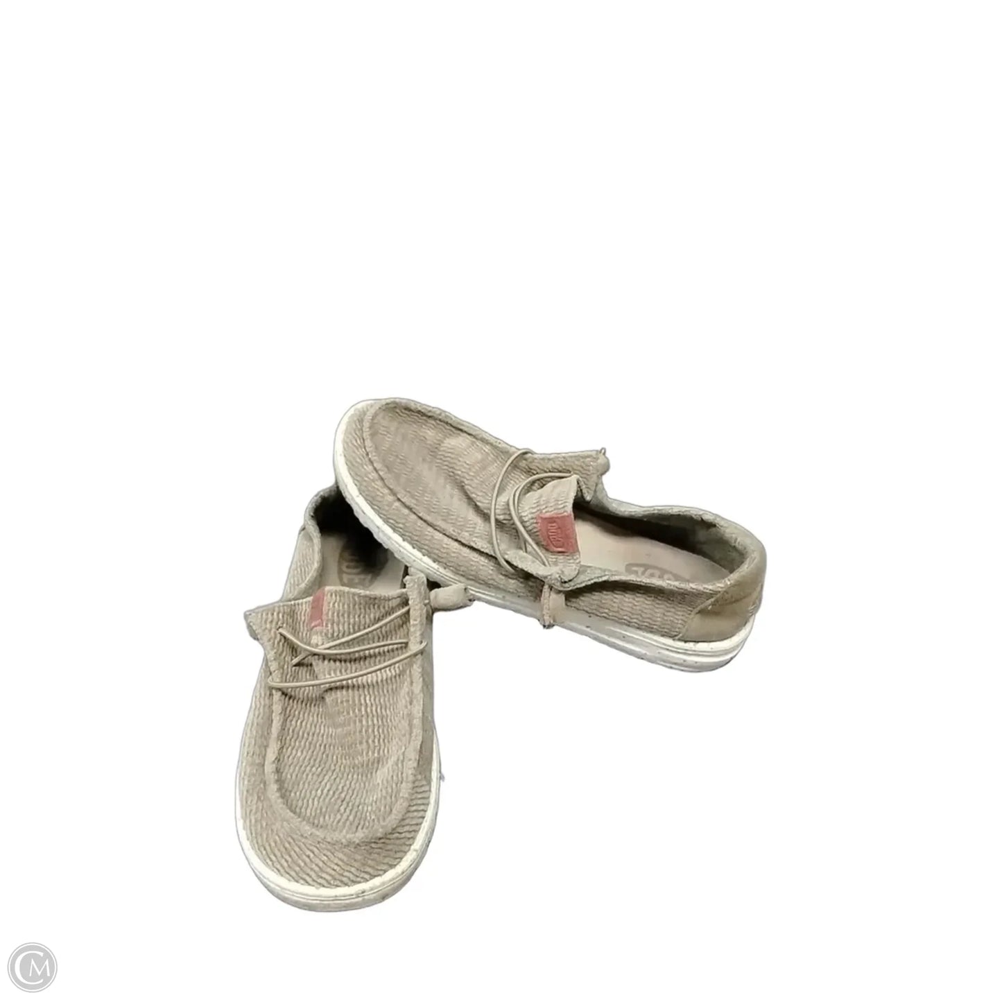 Shoes Sneakers By Hey Dude In Tan, Size: 8