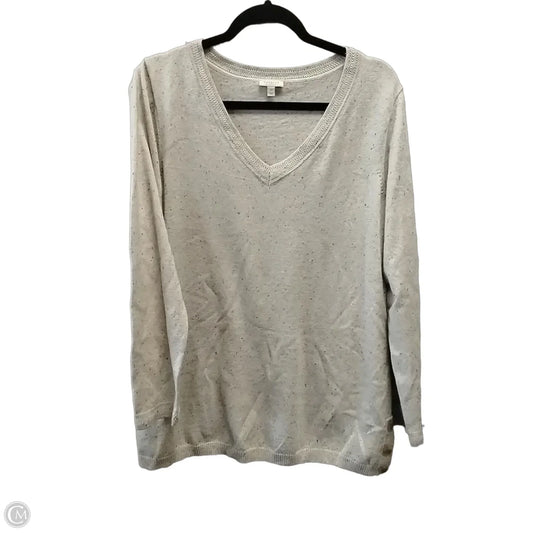 Sweater By Talbots In Beige, Size: 1x
