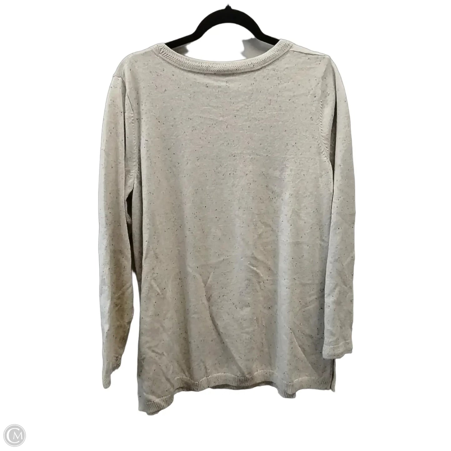 Sweater By Talbots In Beige, Size: 1x