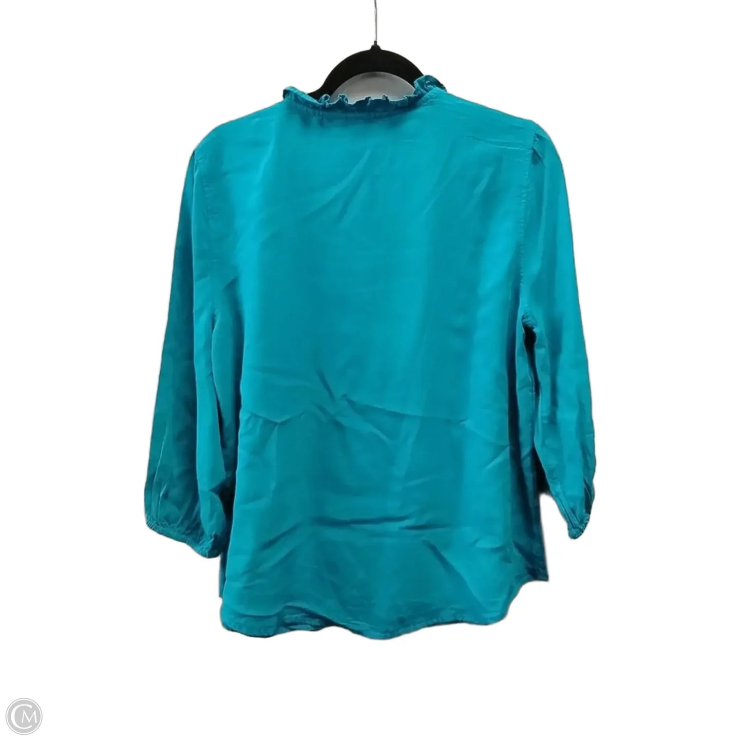 Blouse Long Sleeve By Chicos In Blue, Size: M