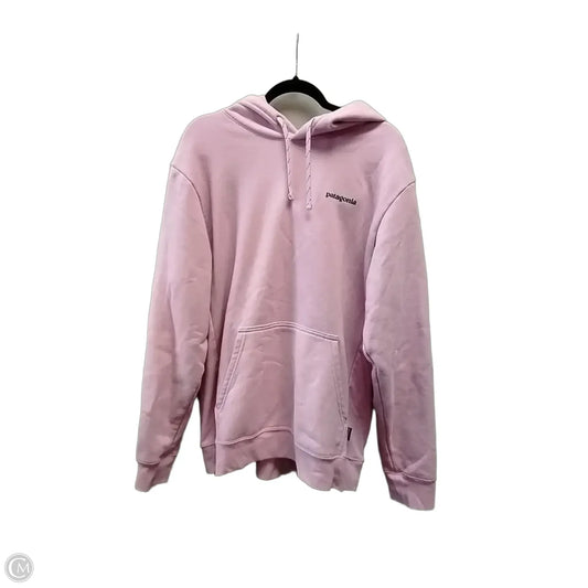Sweatshirt Hoodie By Patagonia In Pink, Size: Xl