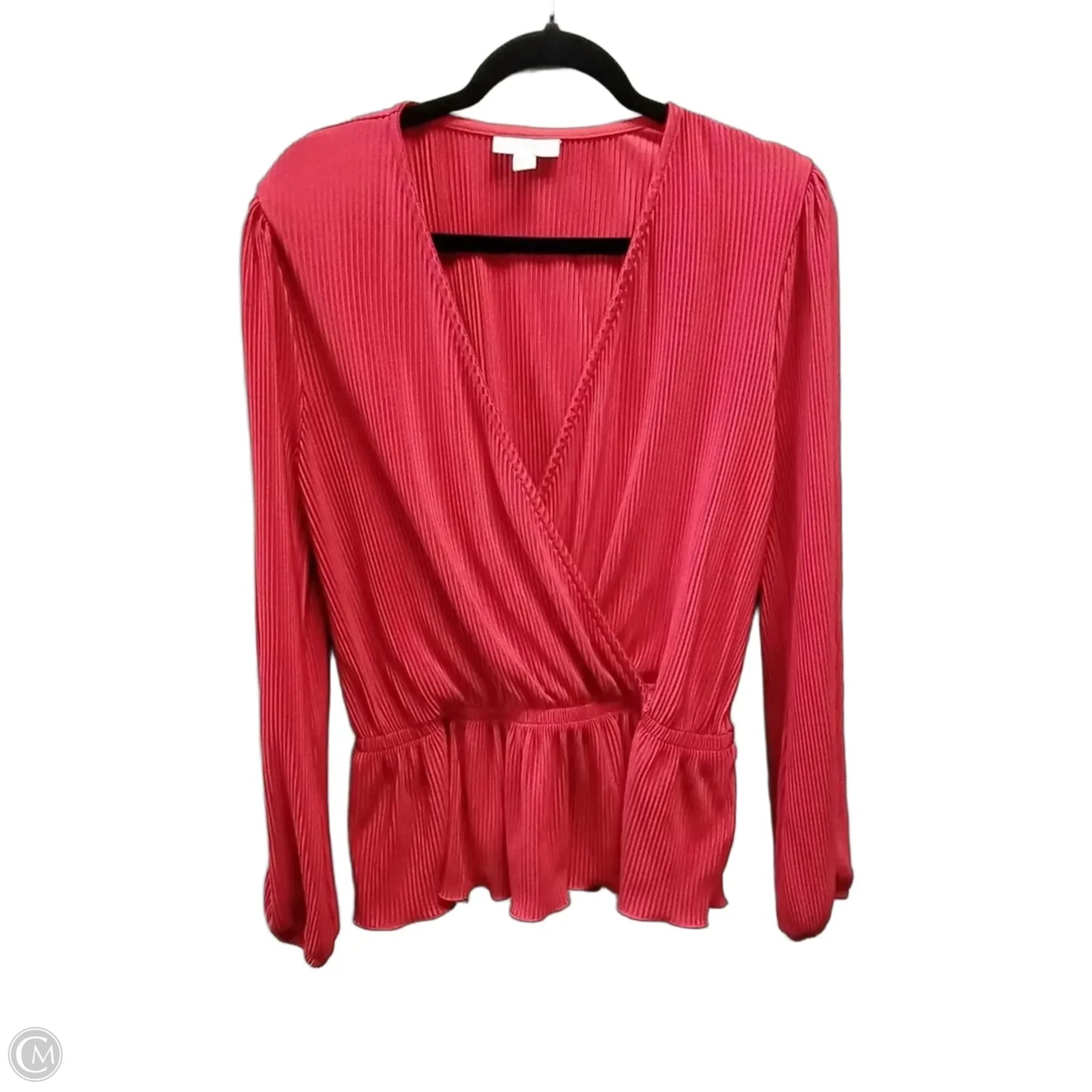 Top Long Sleeve By On 34th In Red, Size: M