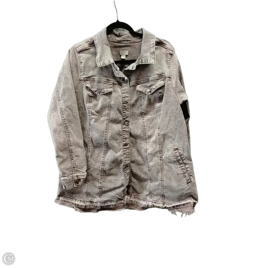 Jacket Denim By Logo In Purple, Size: 18