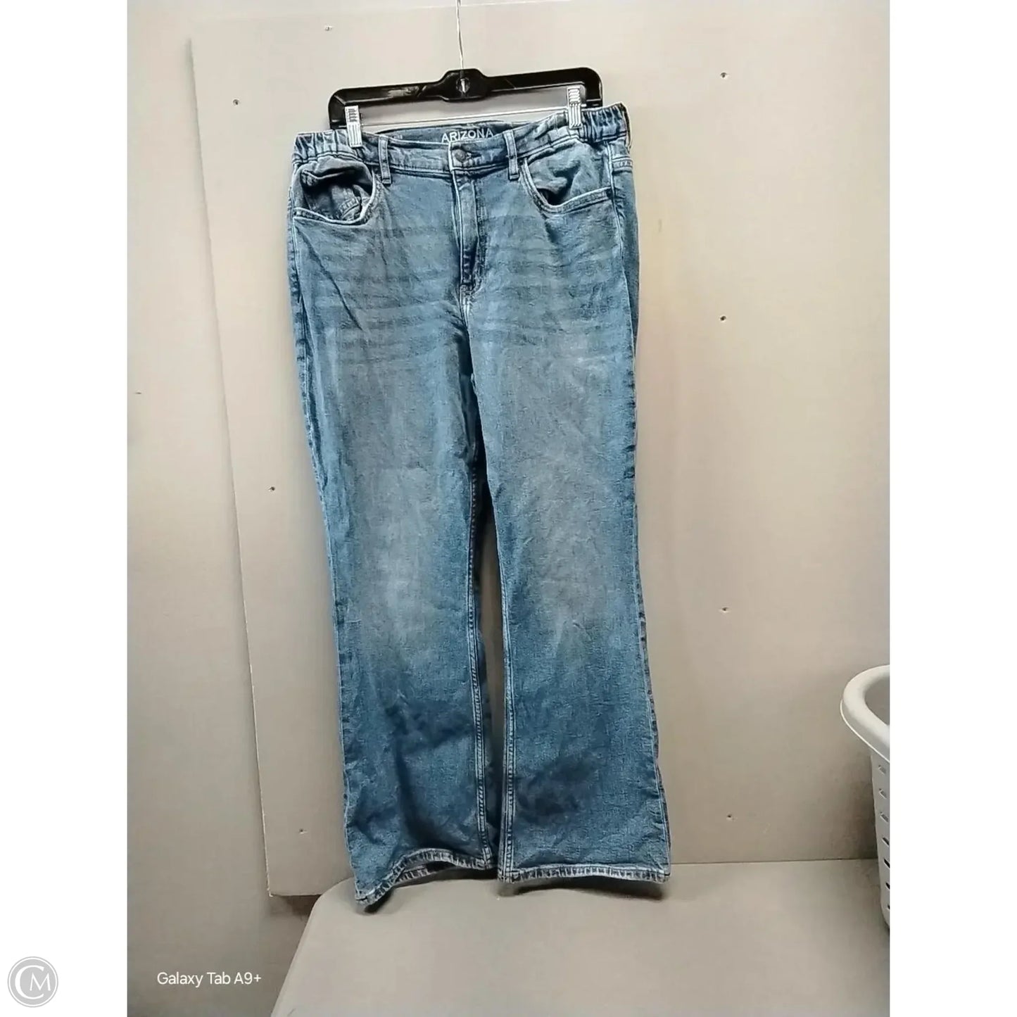 Jeans Boot Cut By Arizona In Blue Denim, Size: 12