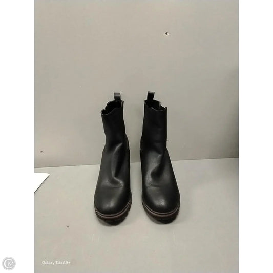 Boots Mid-calf Heels By Cme In Black, Size: 9.5