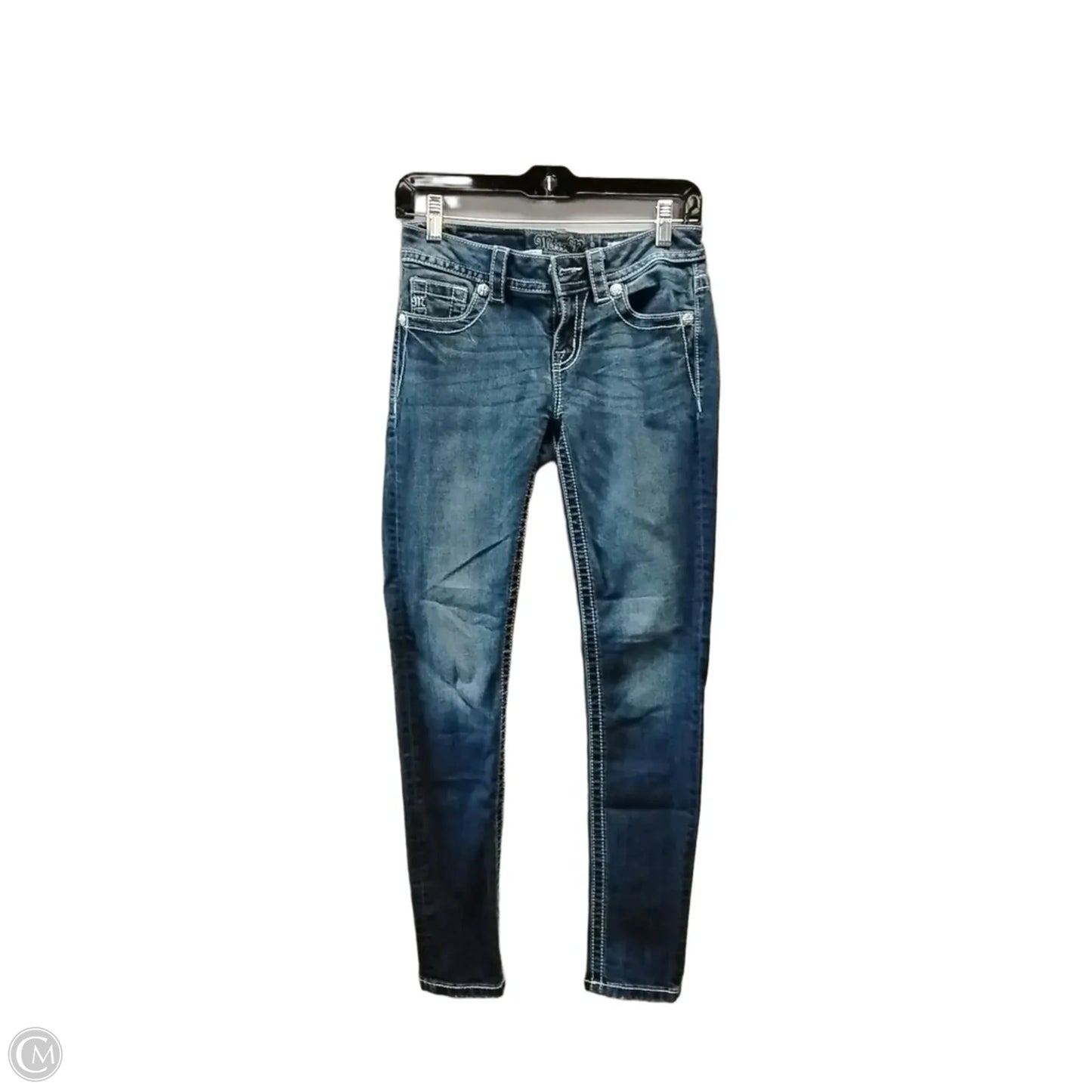 Jeans Skinny By Miss Me In Blue Denim, Size: 2