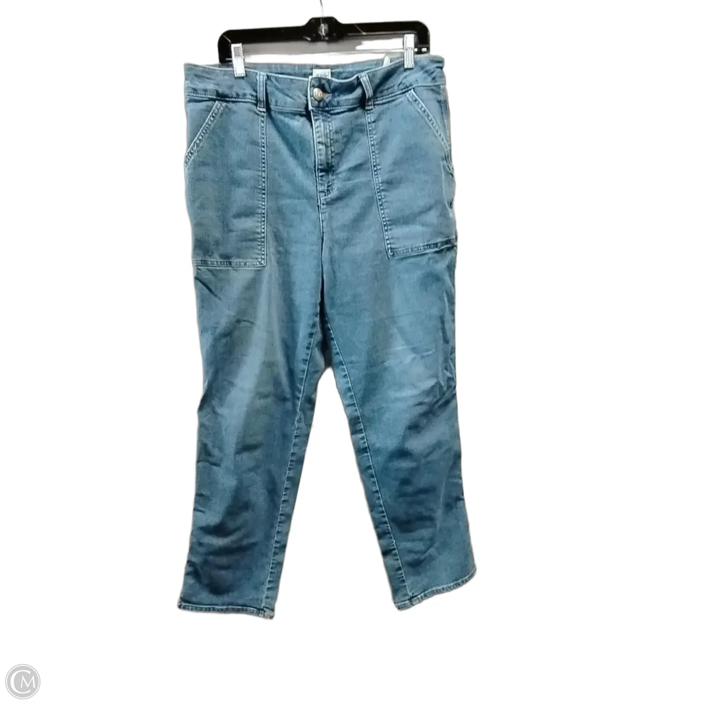 Jeans Straight By Lee In Blue Denim, Size: 18