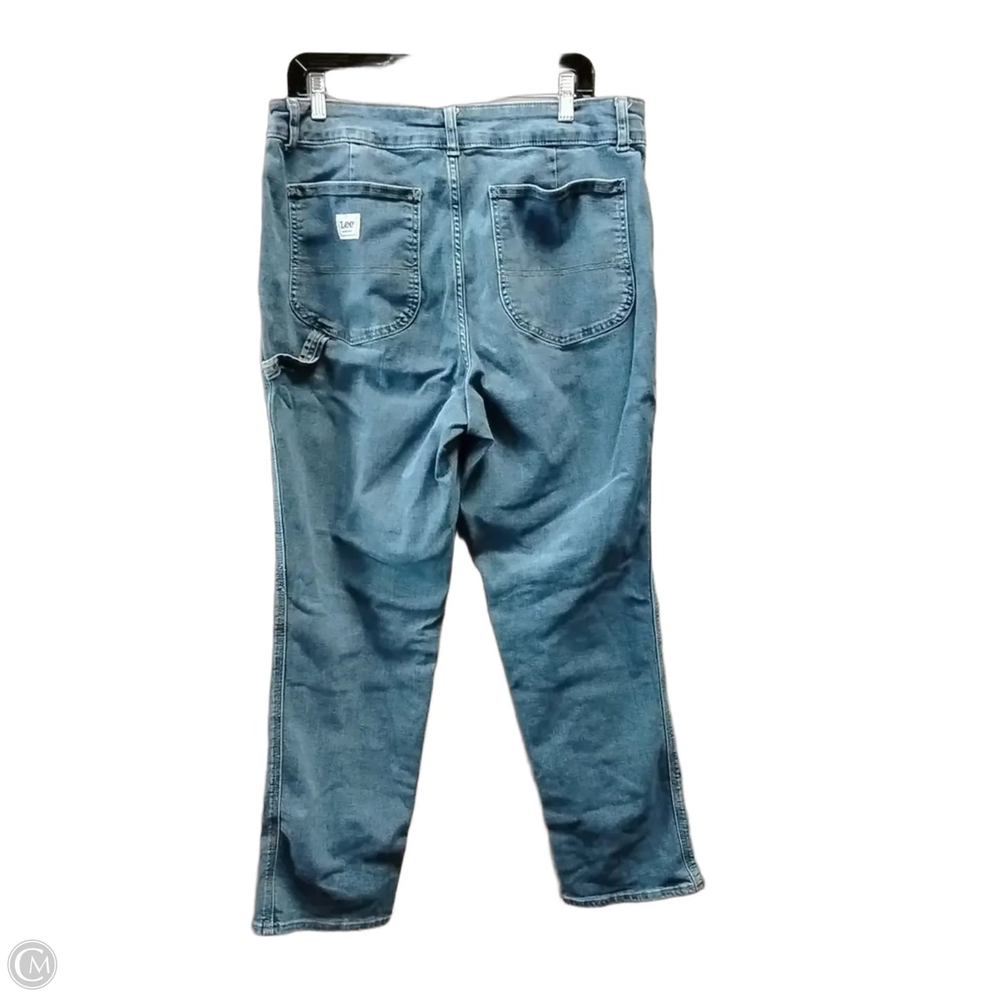 Jeans Straight By Lee In Blue Denim, Size: 18