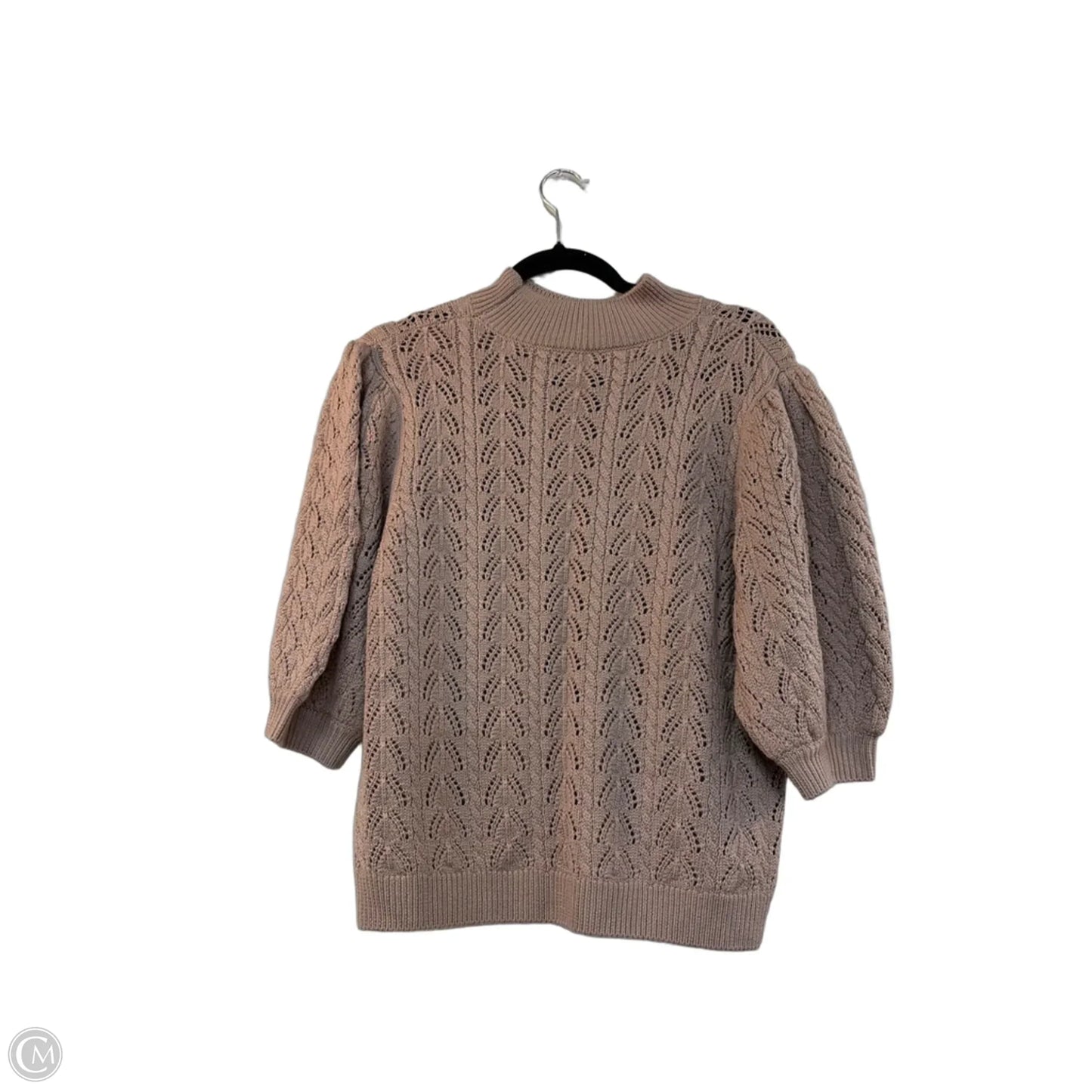 Sweater Short Sleeve By Elie Tahari In Brown, Size: L