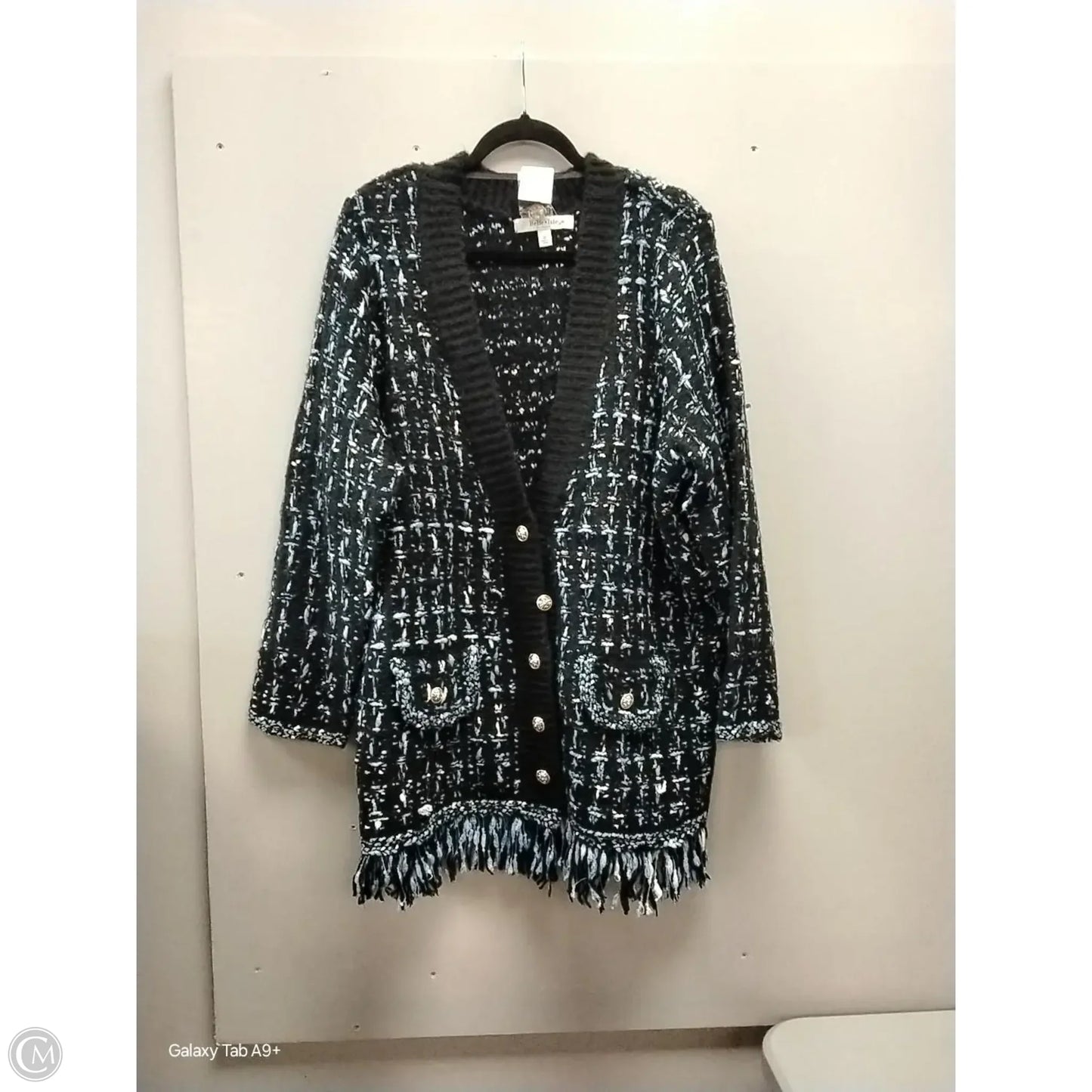 Sweater By Torrid In Black & Blue, Size: L