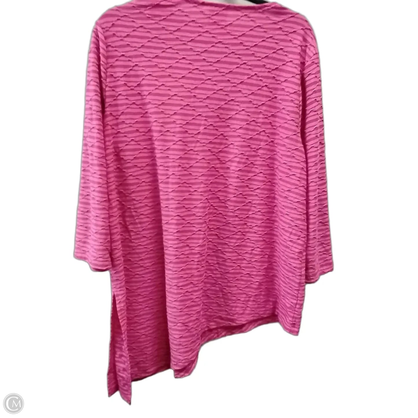Top Long Sleeve By Chicos In Pink, Size: Xl