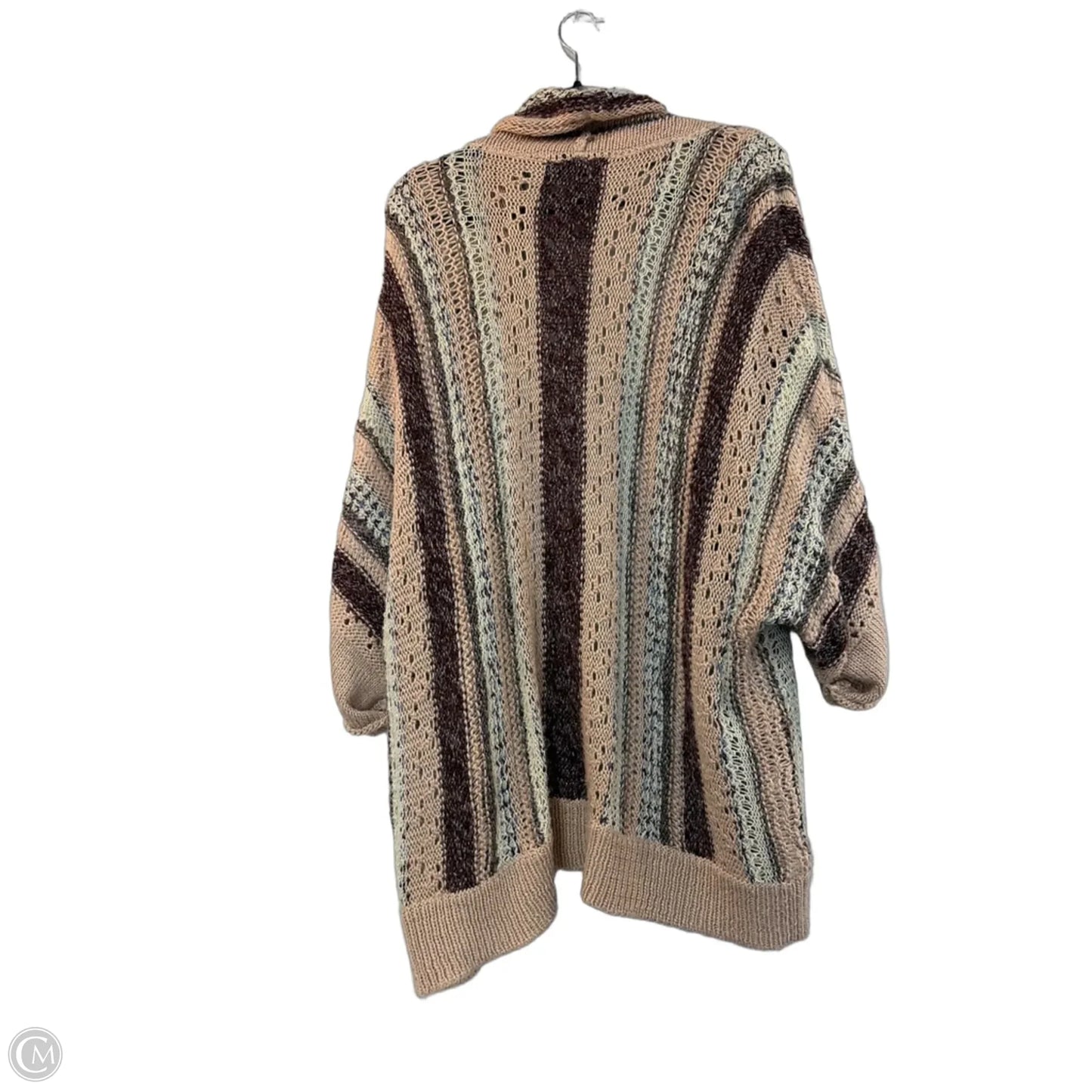 Sweater Cardigan By Sonoma In Striped Pattern, Size: 2x