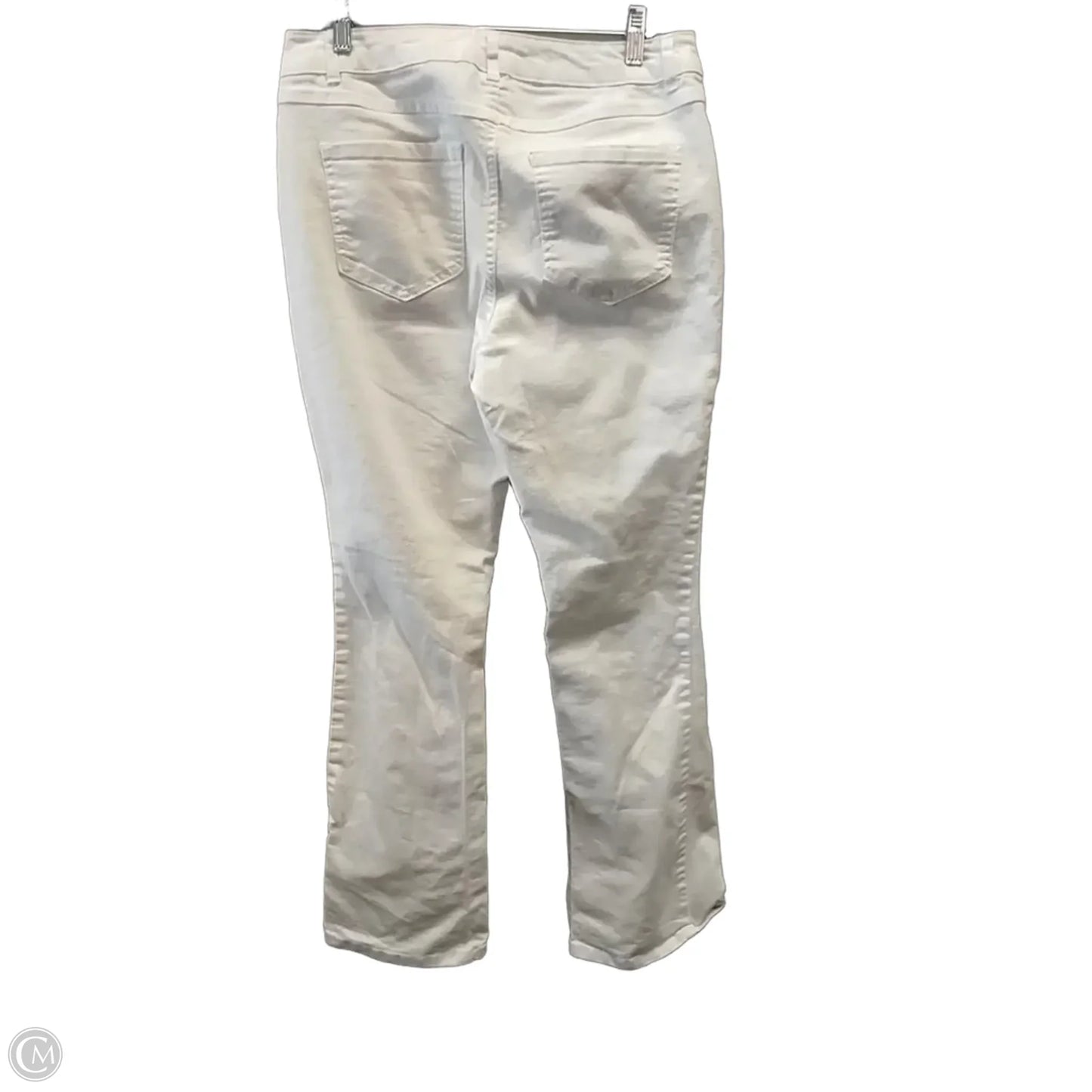 Jeans Skinny By D Jeans In White Denim, Size: 12