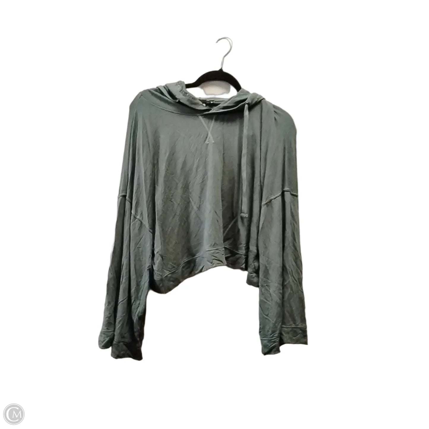 Sweatshirt Hoodie By Mono B In Green, Size: S
