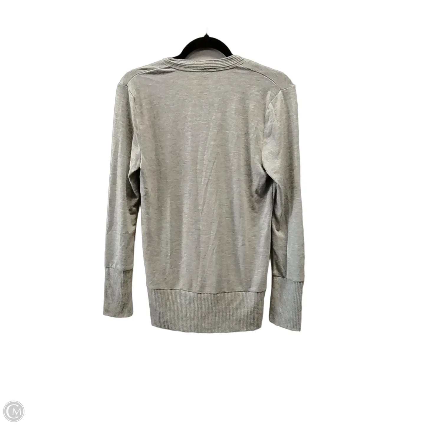 Top Long Sleeve By Oddi In Grey, Size: S