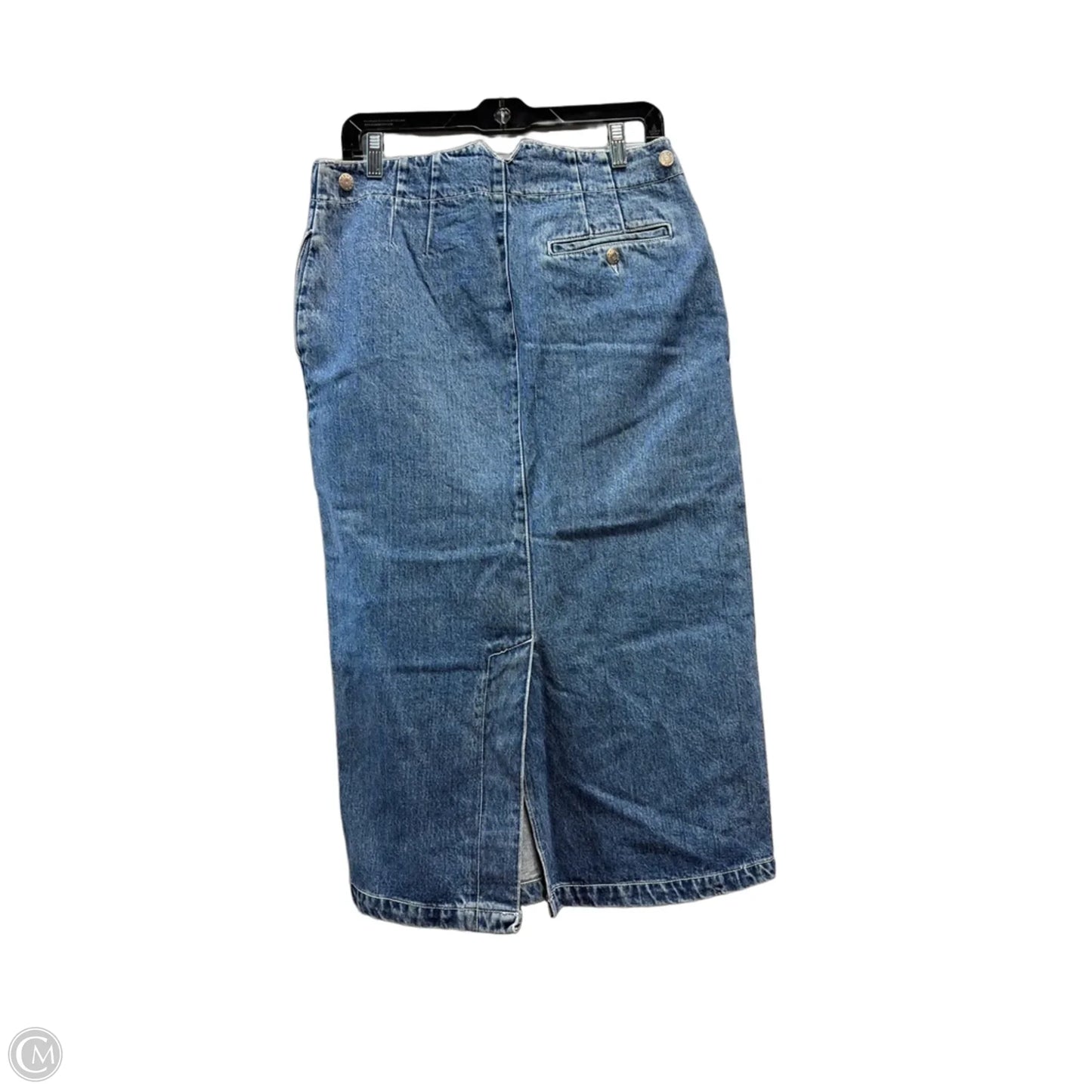 Skirt Maxi By Jones Wear In Blue Denim, Size: 14