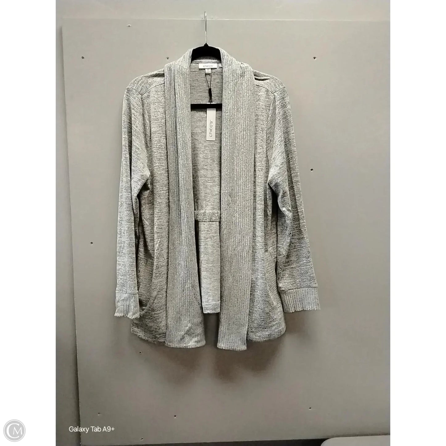 Cardigan By Chicos In Grey, Size: L