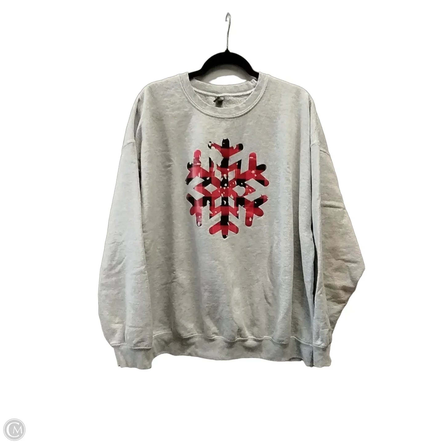 Sweatshirt Crewneck By Gildan In Grey, Size: 2x