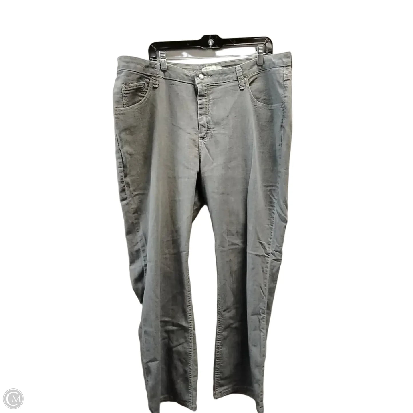 Jeans Straight By Riders In Grey, Size: 20