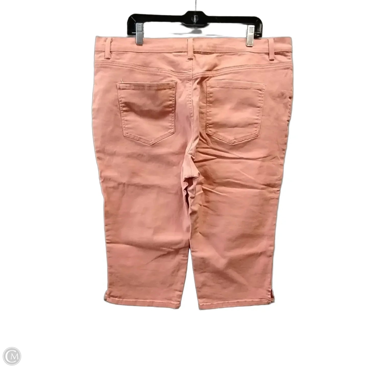 Jeans Cropped By Gloria Vanderbilt In Orange, Size: 16