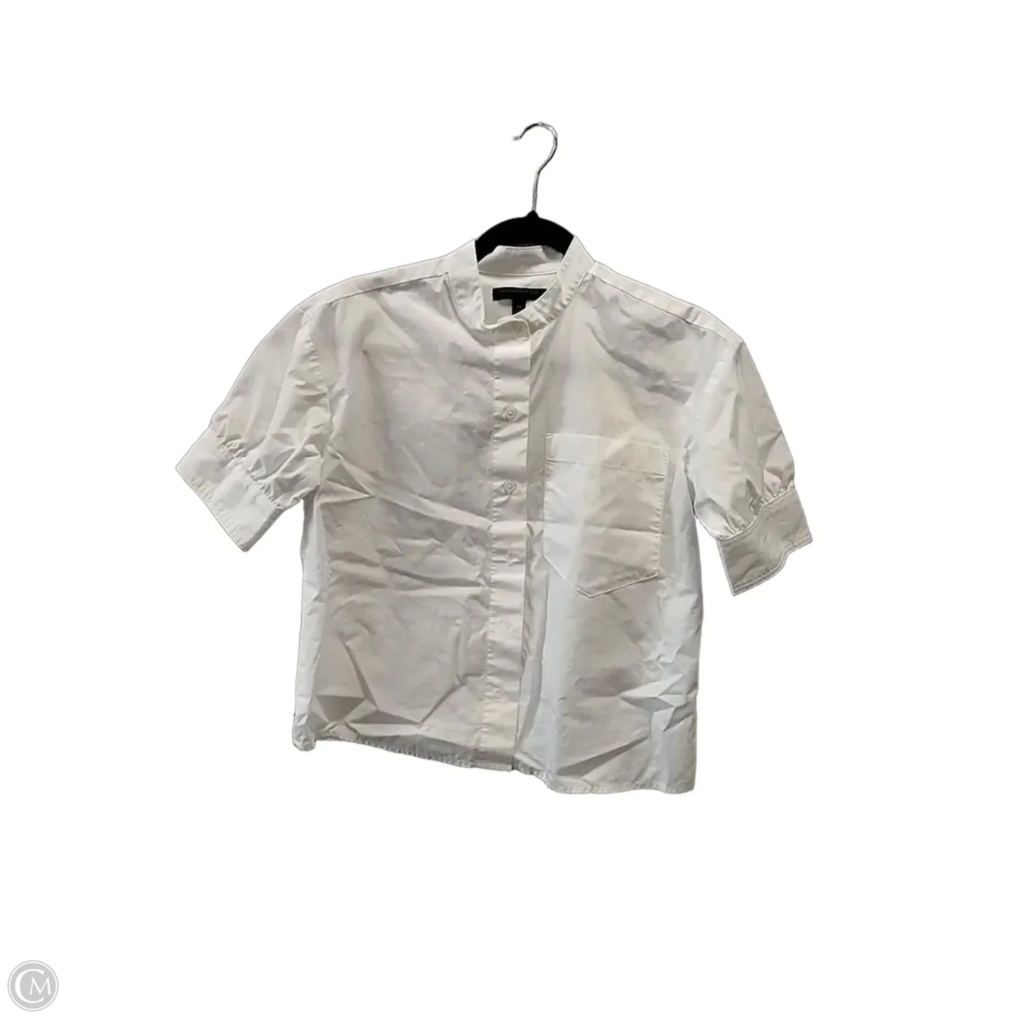 Top Short Sleeve Basic By Banana Republic In White, Size: Xs
