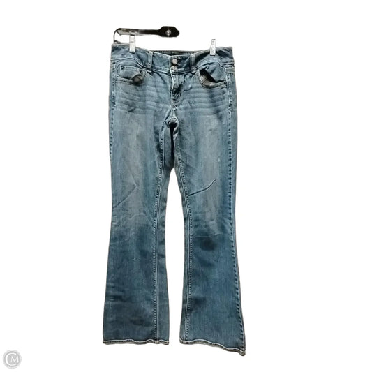 Jeans Boot Cut By American Eagle In Blue Denim, Size: 8