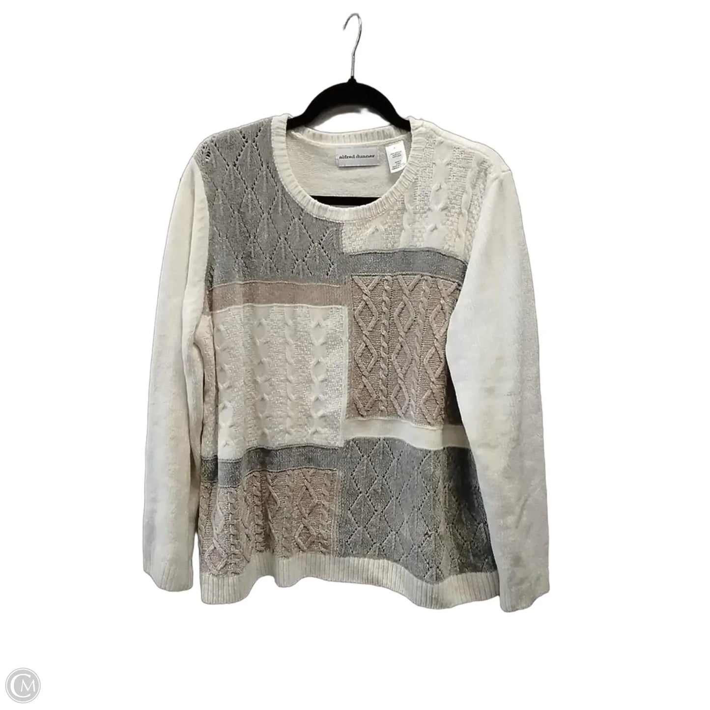 Sweater By Alfred Dunner In Cream, Size: Xl