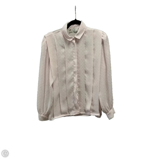 Blouse Long Sleeve By Cme In Pink, Size: 12