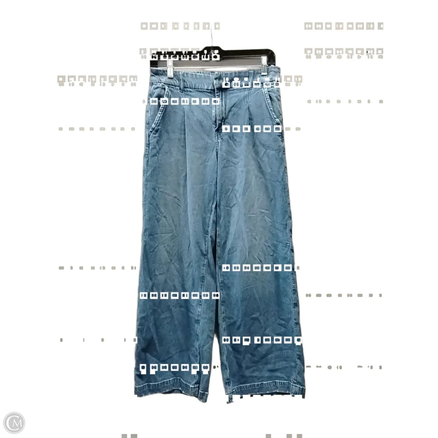 Jeans Straight By American Eagle In Blue Denim, Size: 2
