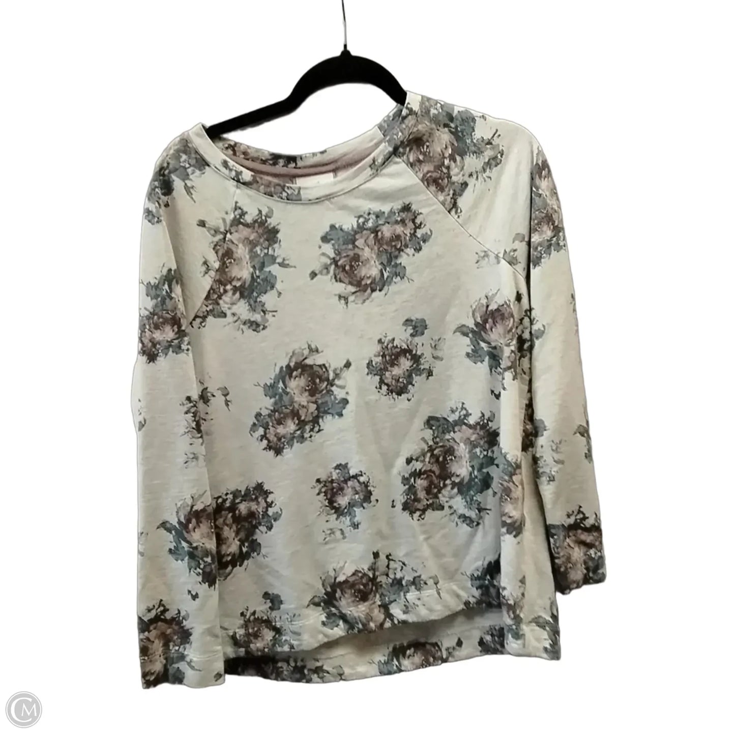 Sweatshirt Collar By J. Jill In Floral Print, Size: S