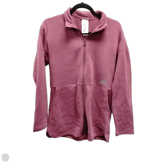 Top Long Sleeve By Adidas In Red, Size: Xs