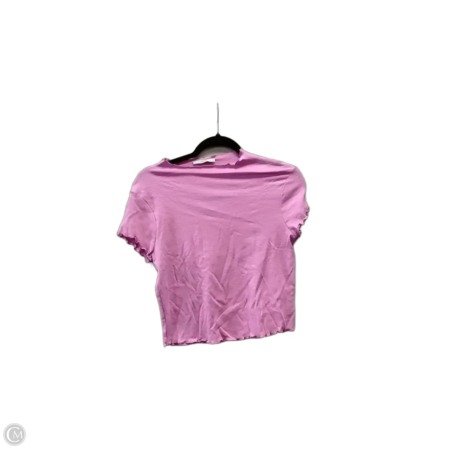 Top Short Sleeve By Zenana In Pink, Size: M
