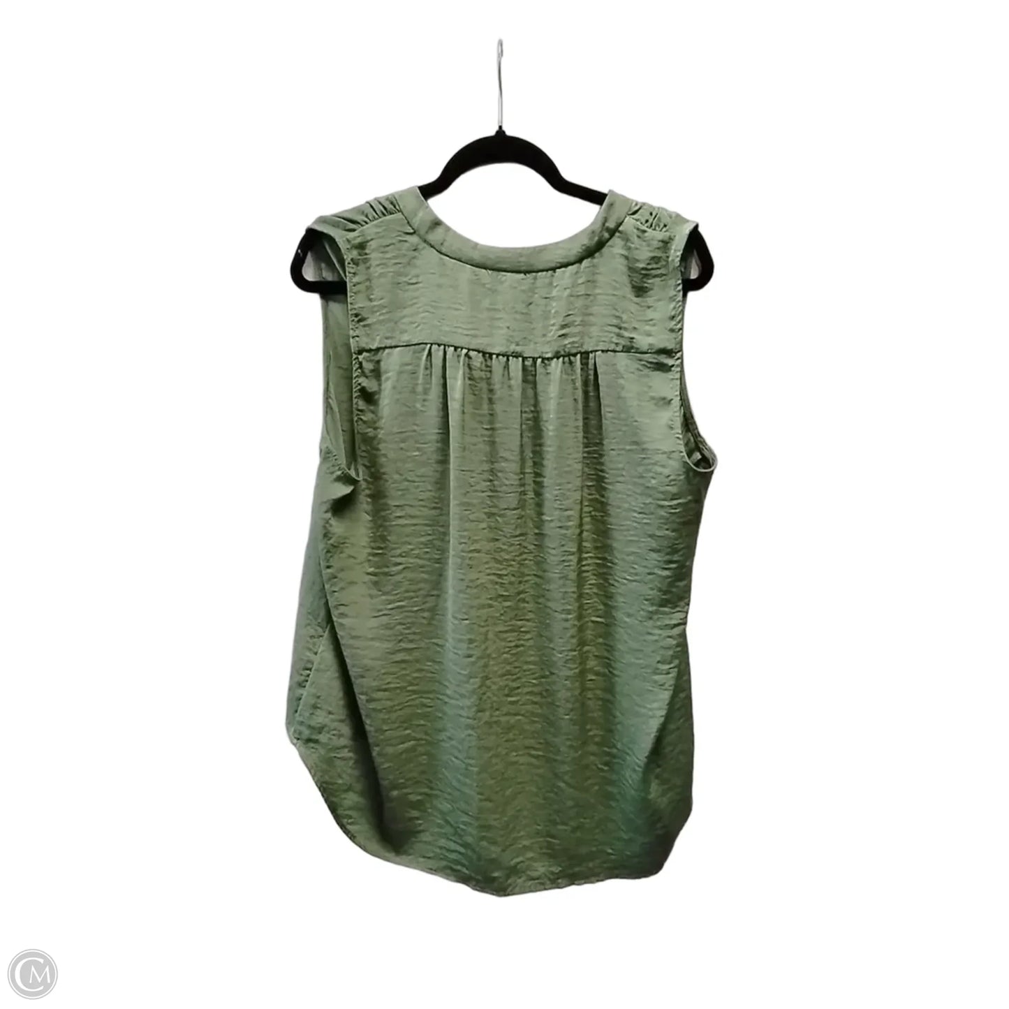 Blouse Sleeveless By Vince Camuto In Green, Size: Xl