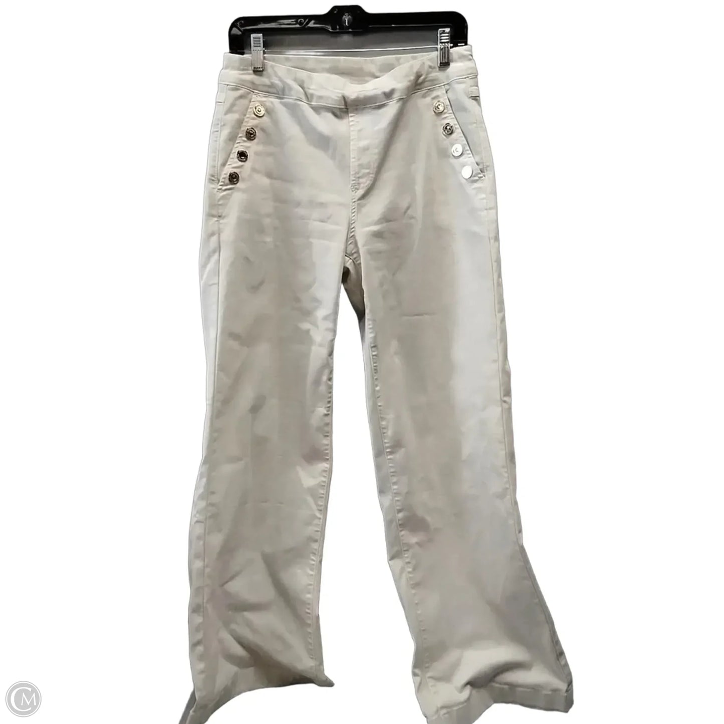 Jeans Straight By Joseph Ribkoff In Cream, Size: 8