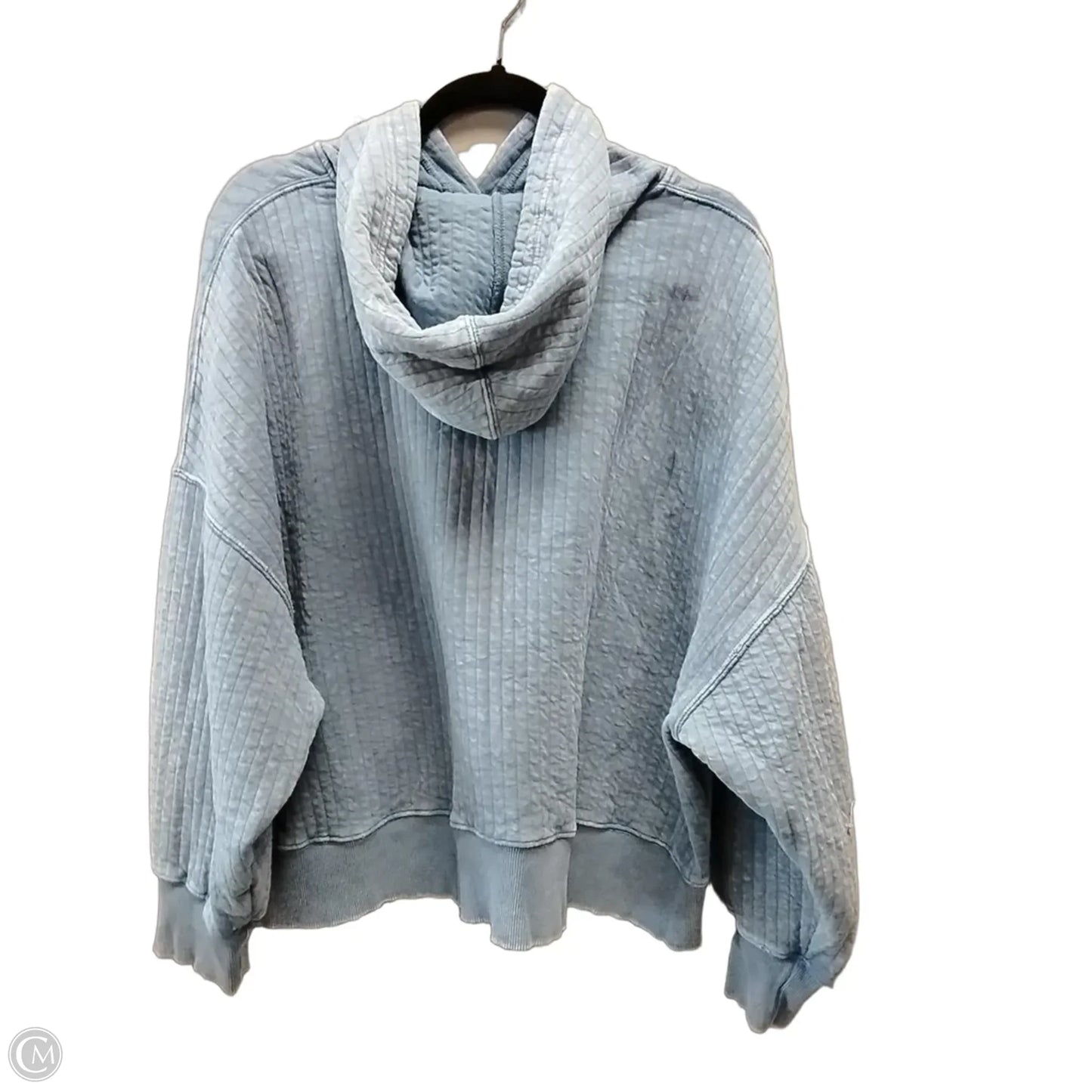 Sweatshirt Hoodie By Cme In Blue, Size: M