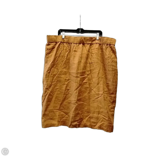 Skirt Midi By J. Crew In Brown, Size: 3x
