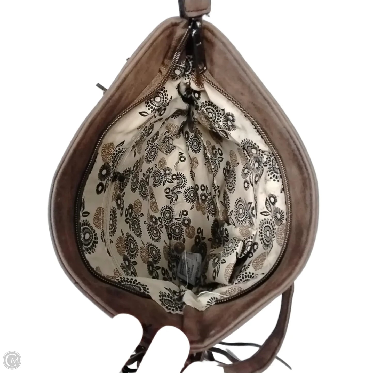 Handbag Leather By Cme, Size: Medium
